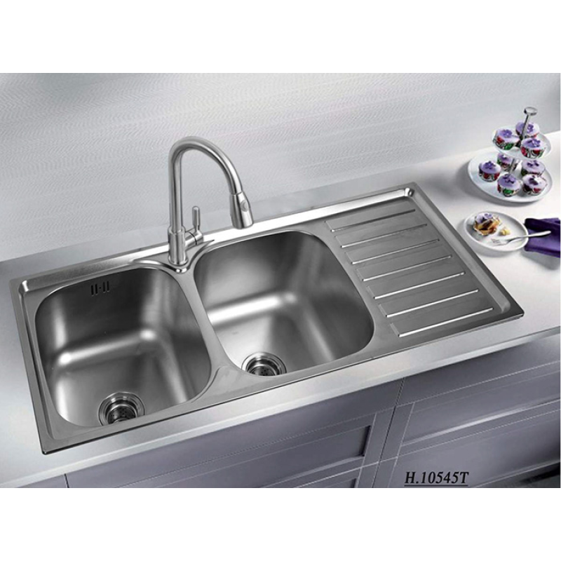 Chậu rửa ch&eacute;n inox  Việt Mỹ H.10545T