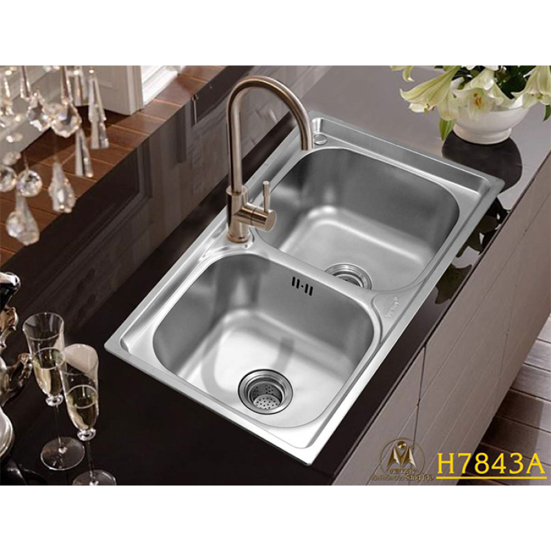 Chậu rửa ch&eacute;n inox  Việt Mỹ H.7843A