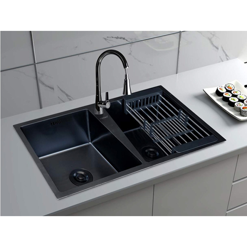 Chậu rửa ch&eacute;n inox  Việt Mỹ ND.8245E