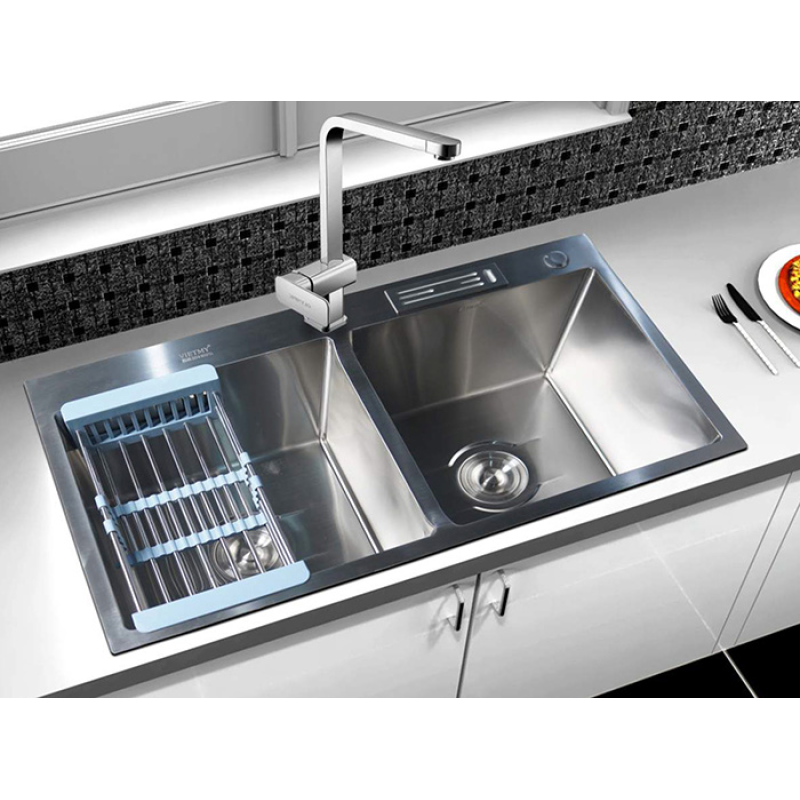 Chậu rửa ch&eacute;n inox  Việt Mỹ H.8648G