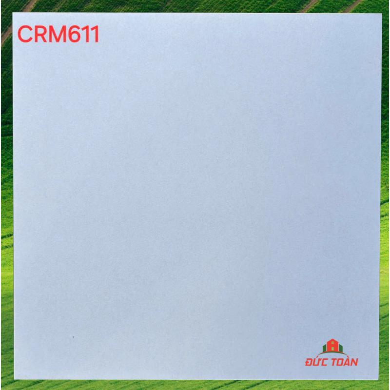 Gạch 600x600 men mờ trắng trơn CRM 611