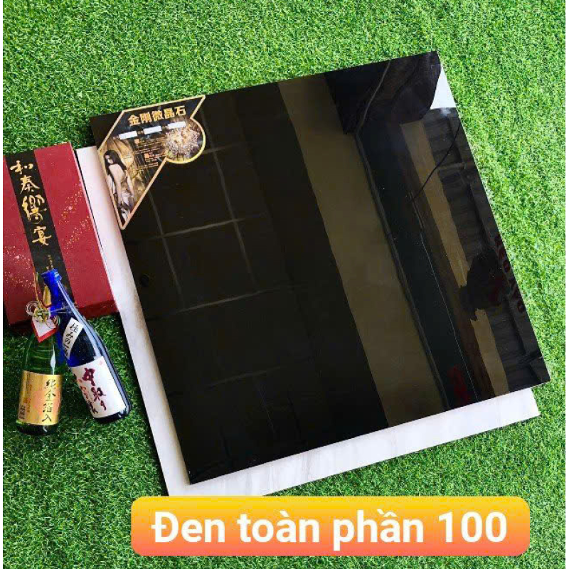 Gạch đá bóng kính Trung Quốc đen trơn toàn phần 1000x1000