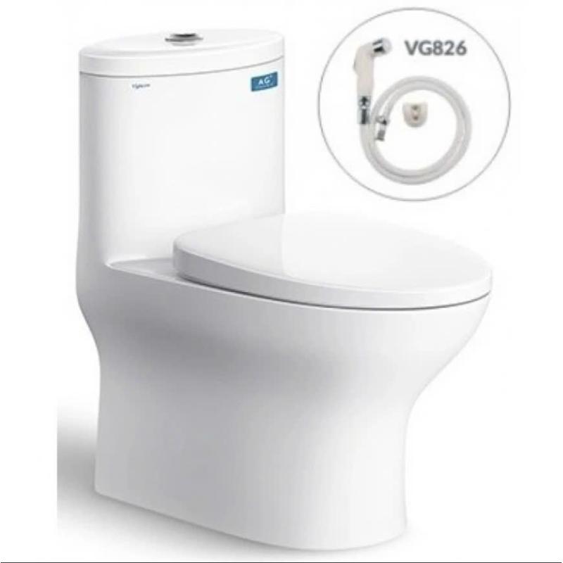 Bàn cầu Viglacera V37M kèm vòi xịt VG826