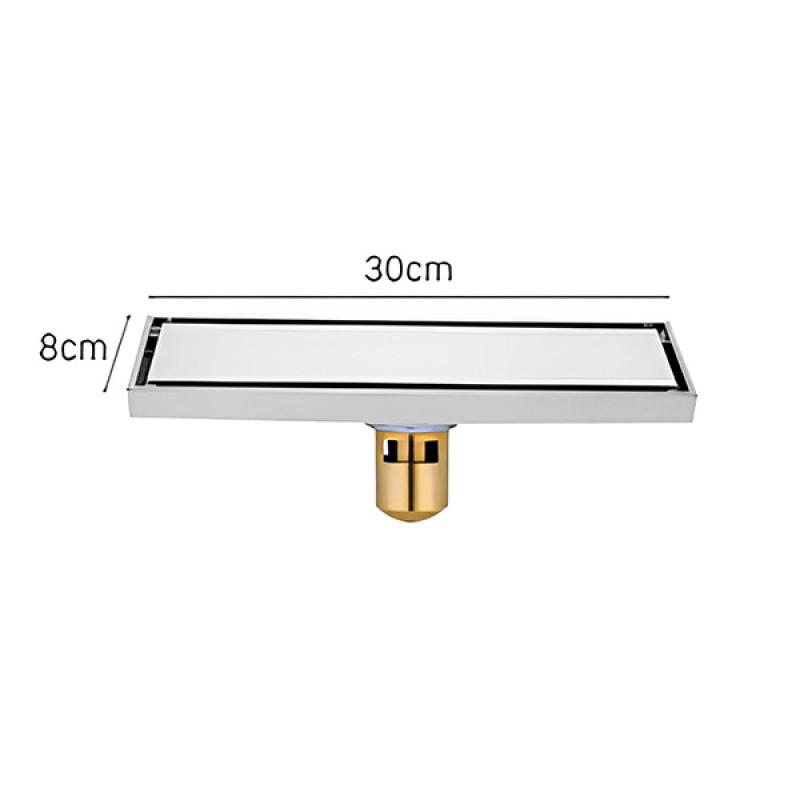 Phễu thoát sàn VICTORY đồng thau 80x300 mm VIC TS022