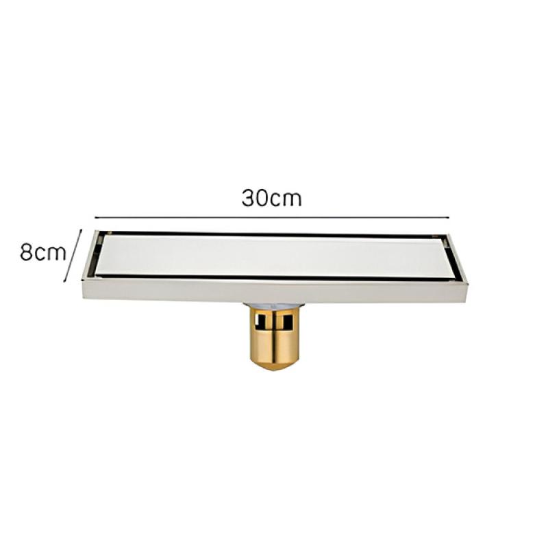 Phễu thoát sàn VICTORY đồng thau 80x300 mm VIC TS023