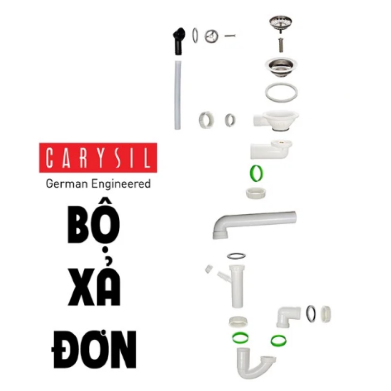 Bộ xả chậu rửa chén đơn 1 hộc Carysil PL-MA1