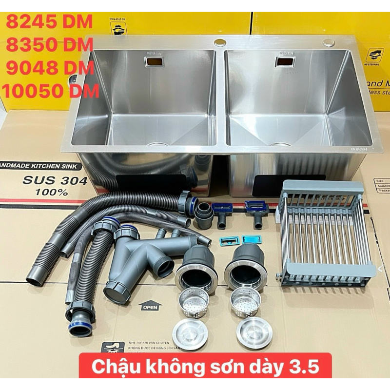 CHẬU RỬA CHÉN CREAVE INOX 304 BÓNG MỜ 9048DM