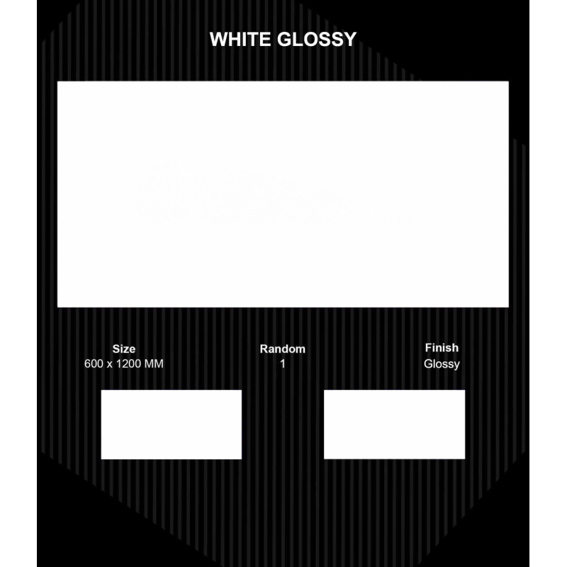 Gạch Ấn Độ 600x1200 mm WHITE GLOSSY