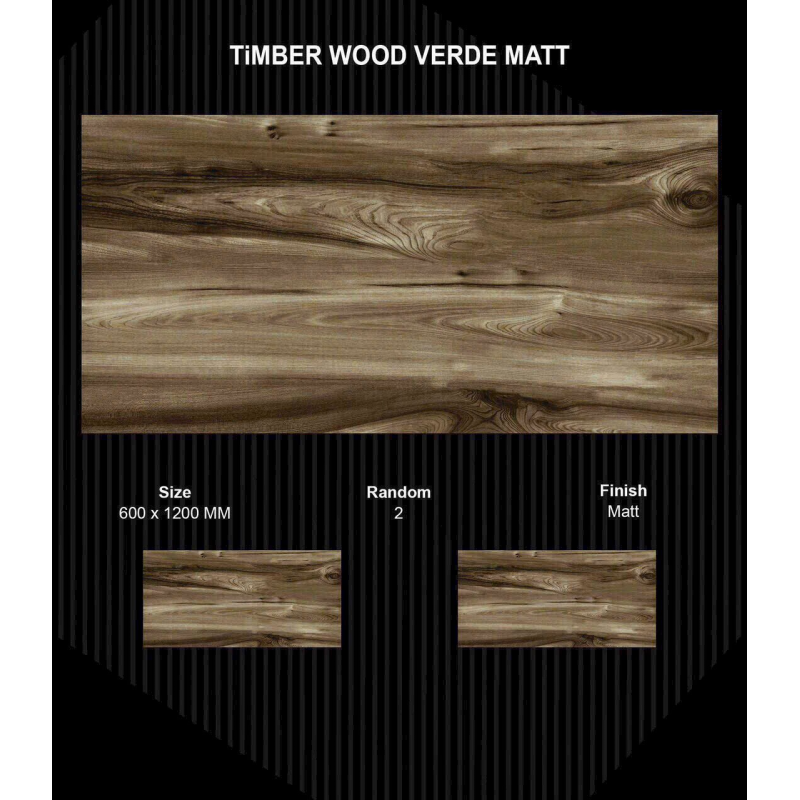 Gạch Ấn Độ 600x1200 mm TIMBER WOOD VERDI MATT