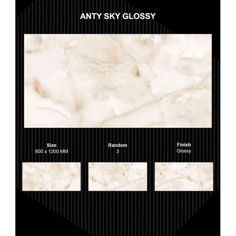 Gạch Ấn Độ 600x1200 mm ANTY SKY GLOSSY