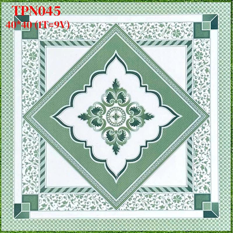Gạch men bông xanh 40x40 Trung Nguyên TPN045