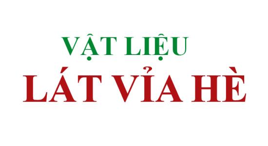 Vật liệu lát vỉa hè